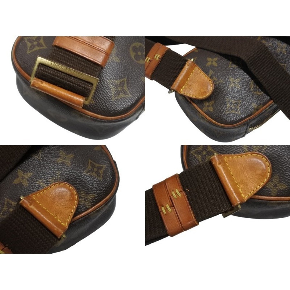 LOUIS VUITTON Monogram Leather Brown Pochette Ganju Body Bag Brown - Picture 8 of 9